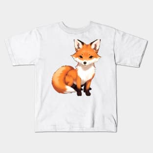 Red Fox: Graceful Elegance of Nature's Wild Canine Kids T-Shirt